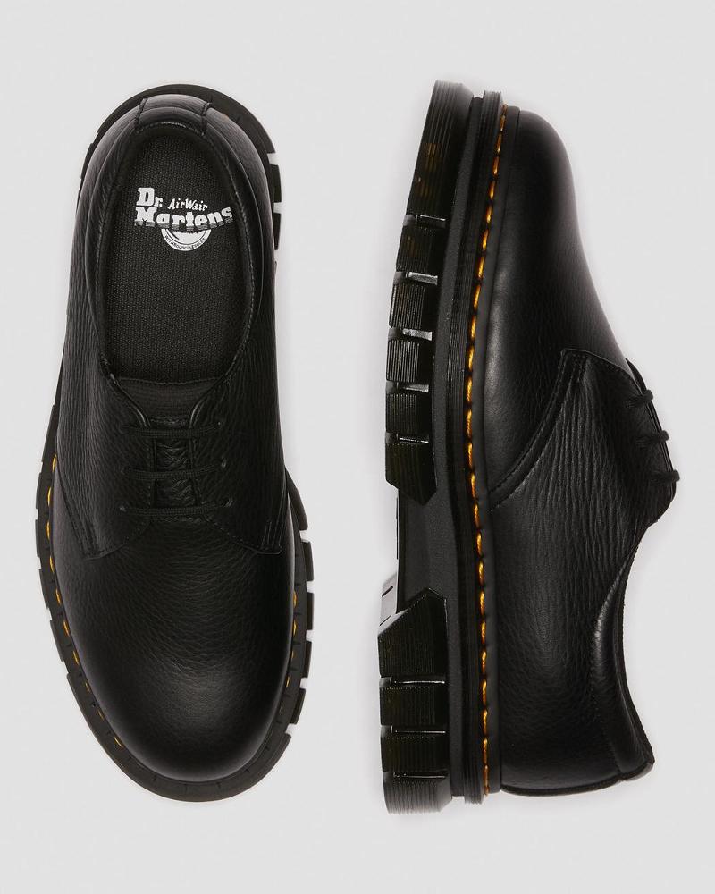 Zapatos Plataforma Dr Martens Rikard Lunar Cuero Hombre Negros | MX 190TCE